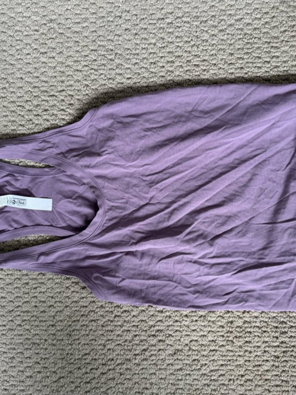 Lululemon Love Tank Racerback Dusty Purple Pima Cotton Size 6